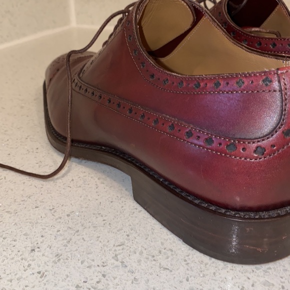 Louis Vuitton Brogue Shoes Burgundy - Picture 9 of 15